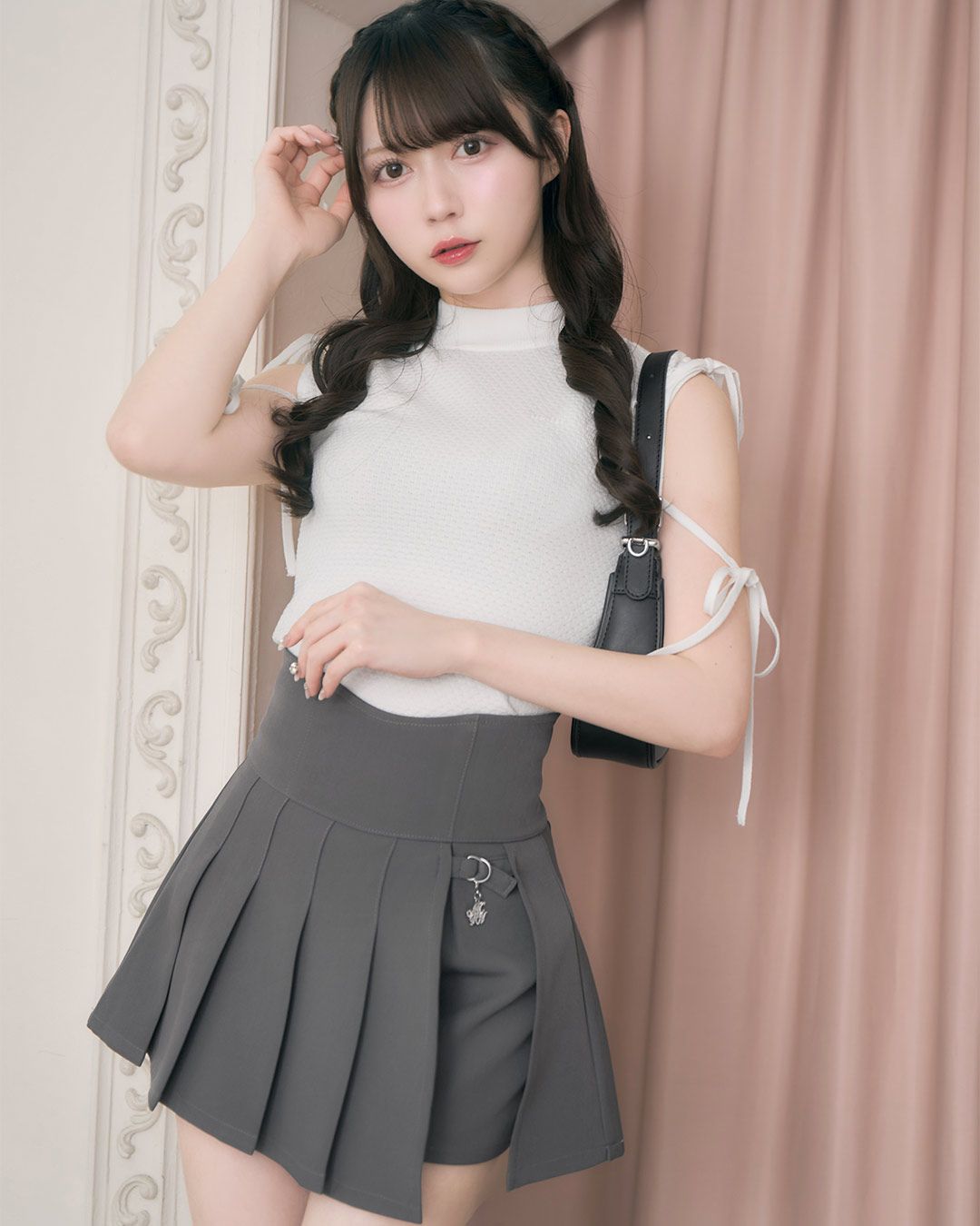 【michellMacaron】美脚スカパン グレー 美脚スカパン グレー | ファッション通販＆メディアMyColor