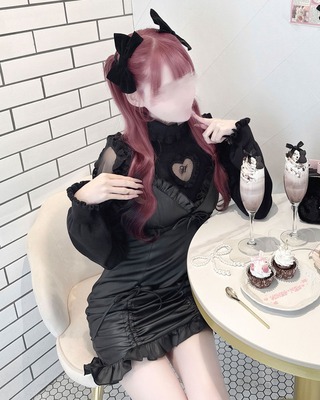 Honey mew Luv アームカバー付きチョーカートップス グレー ハニーミュウ Luv チョーカー付きトップス グレー ♡ HONEY MEW