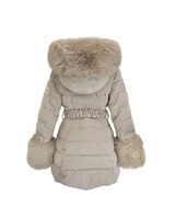 コーデュロイベルトダウンコート ベージュ | ファッション通販