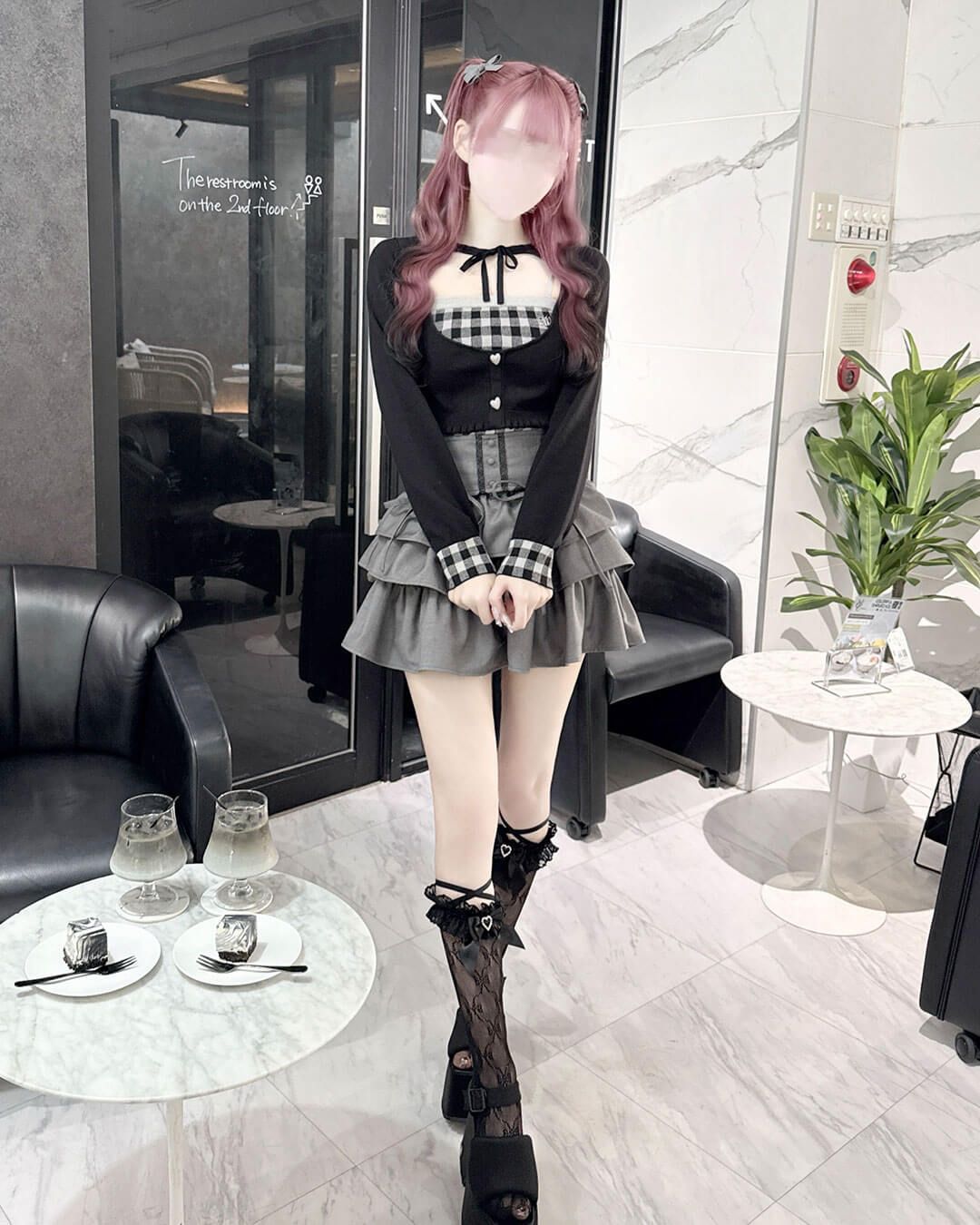 ギンガムアンサンブルトップス ピンク | ファッション通販＆メディア