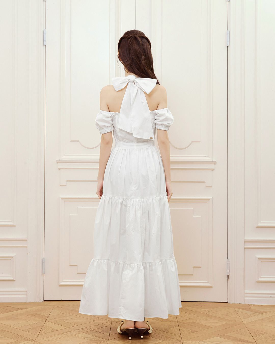 Back Ribbon Etoile Dress ホワイト | ファッション通販＆メディア