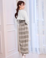 michell Macaronミシェルマカロン アンサンブルチェックワンピース