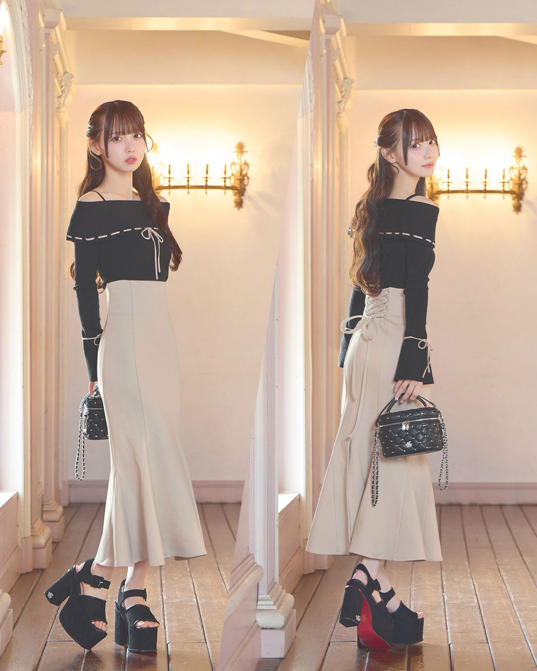 大人の美脚スカート ブラック | ファッション通販＆メディアMyColor