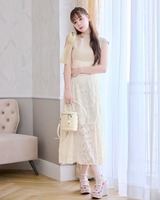 リボンマーメイドワンピース アイボリー | ファッション通販＆メディア