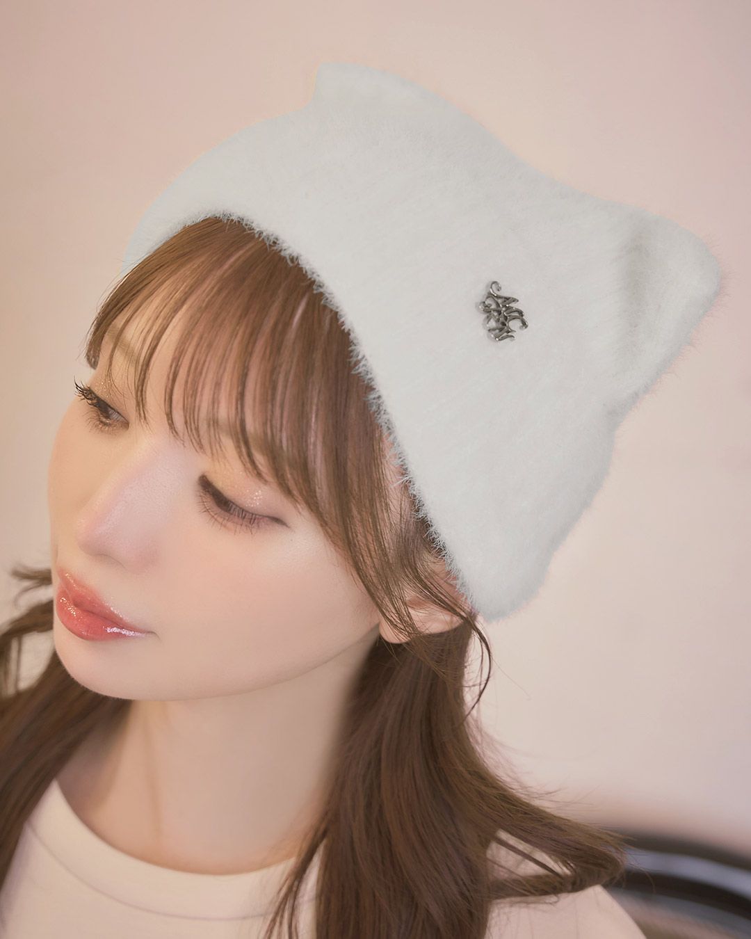 ミシェルマカロン　猫耳ビーニー　ブラック 猫耳ビーニー ブラック | ファッション通販＆メディアMyColor ～マイ