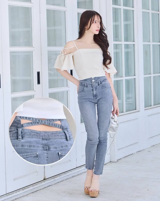 【新品タグ付き】Rady ♡ バッククロスフレアデニム ブラック 25インチ フレアデニムパンツ ブラック | ファッション通販＆メディア