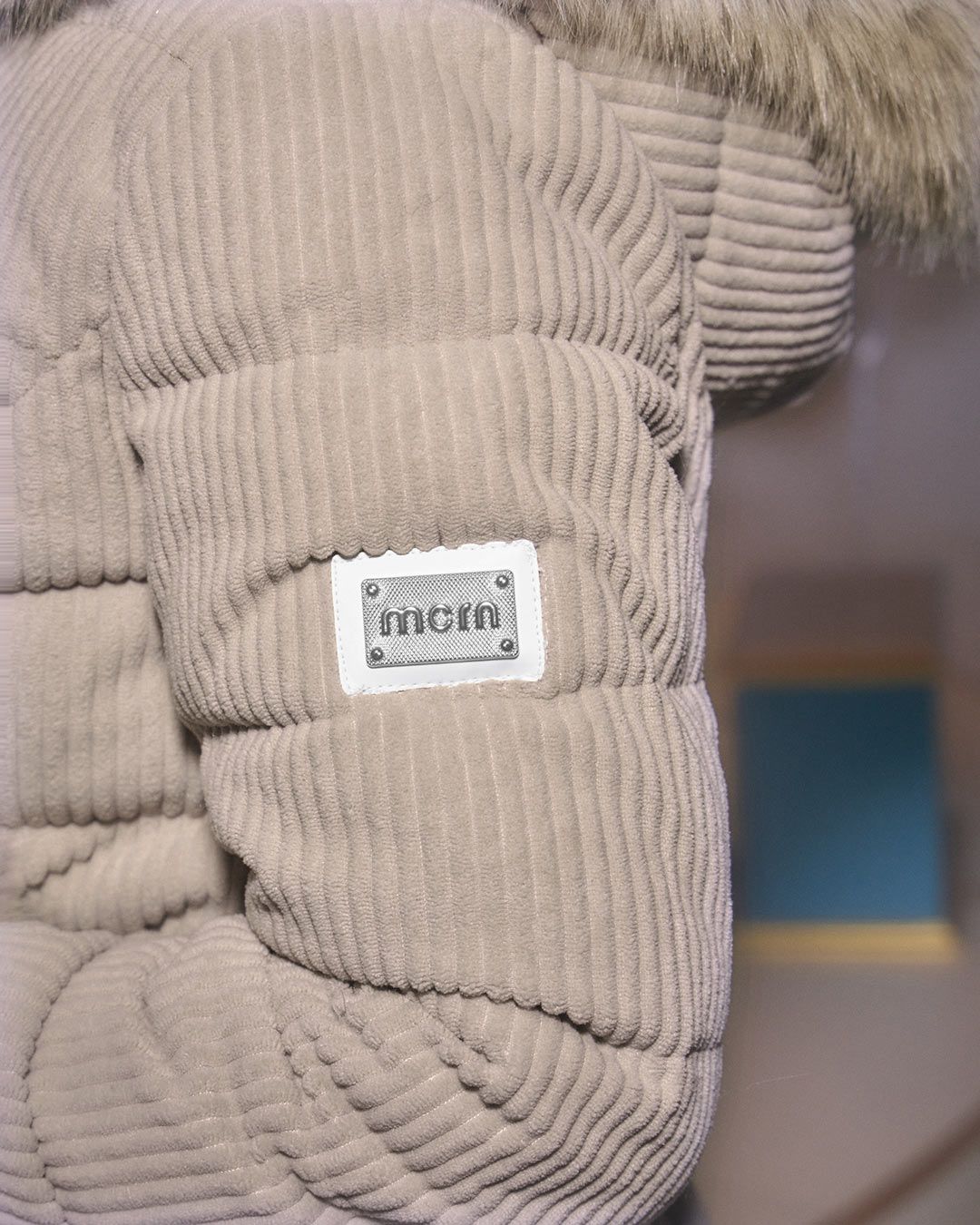 コーデュロイベルトダウンコート ベージュ | ファッション通販