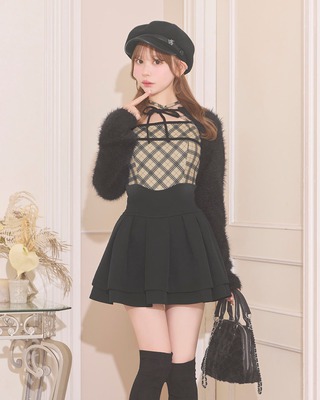 ロイヤルフルールリボンフレアワンピ ブラック | ファッション