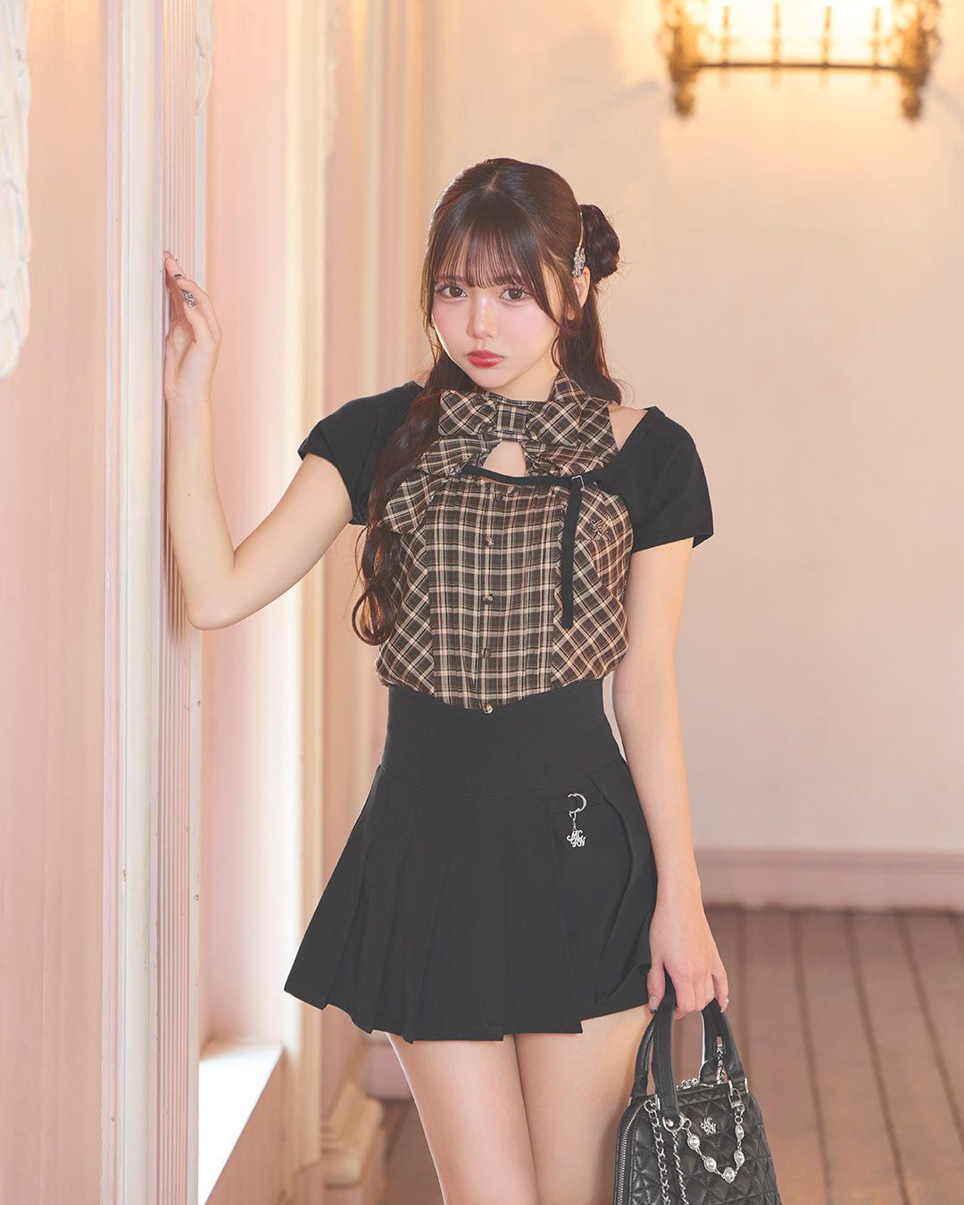 ミシェルマカロン　michellMacaronスカパン 美脚　XS 新作 美脚デニムスカパン ライトブルー | ファッション通販＆メディア