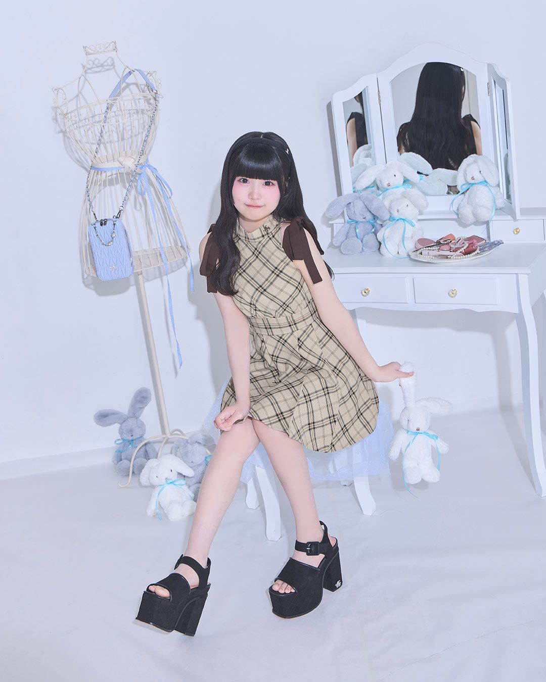 厚底スエードキルティングサンダル ブラック | ファッション通販