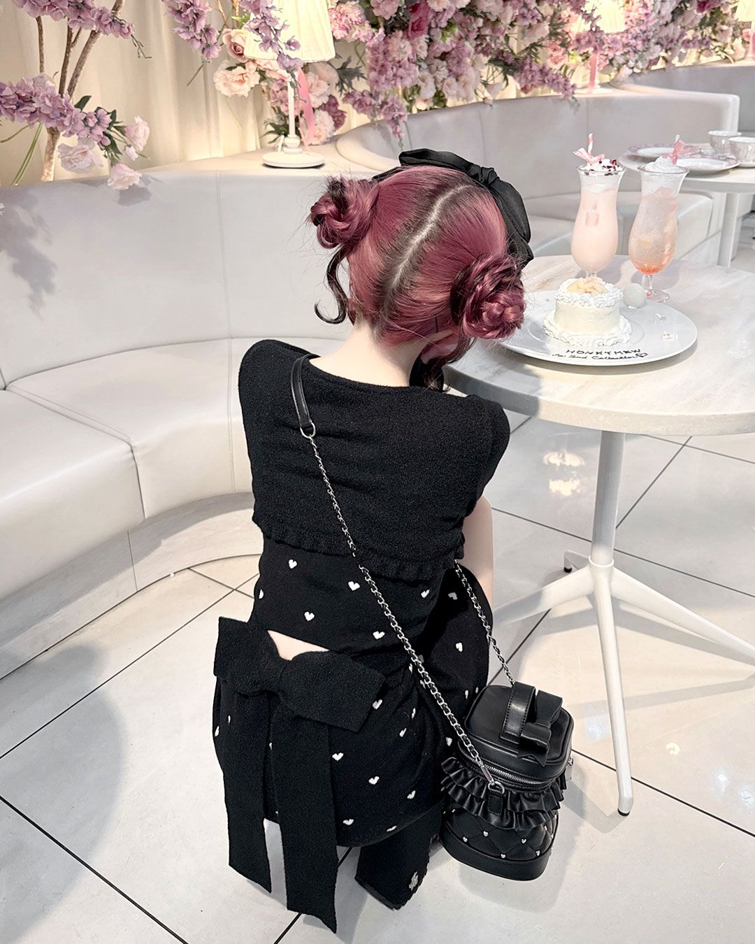 Luv シャギーアンサンブルワンピース ブラック | ファッション通販