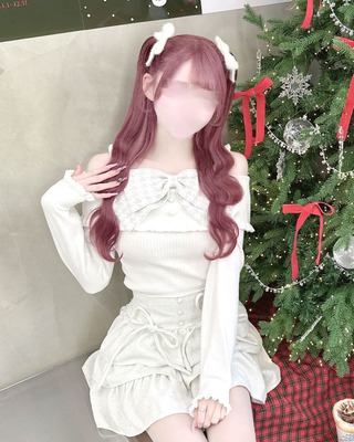 HONEYMEW ビッグリボンクロスオフショルワンピ ホワイト ハニーミュウ HONEYMEW ビッグリボンクロスオフショルワンピ ホワイト ハニーミュウ