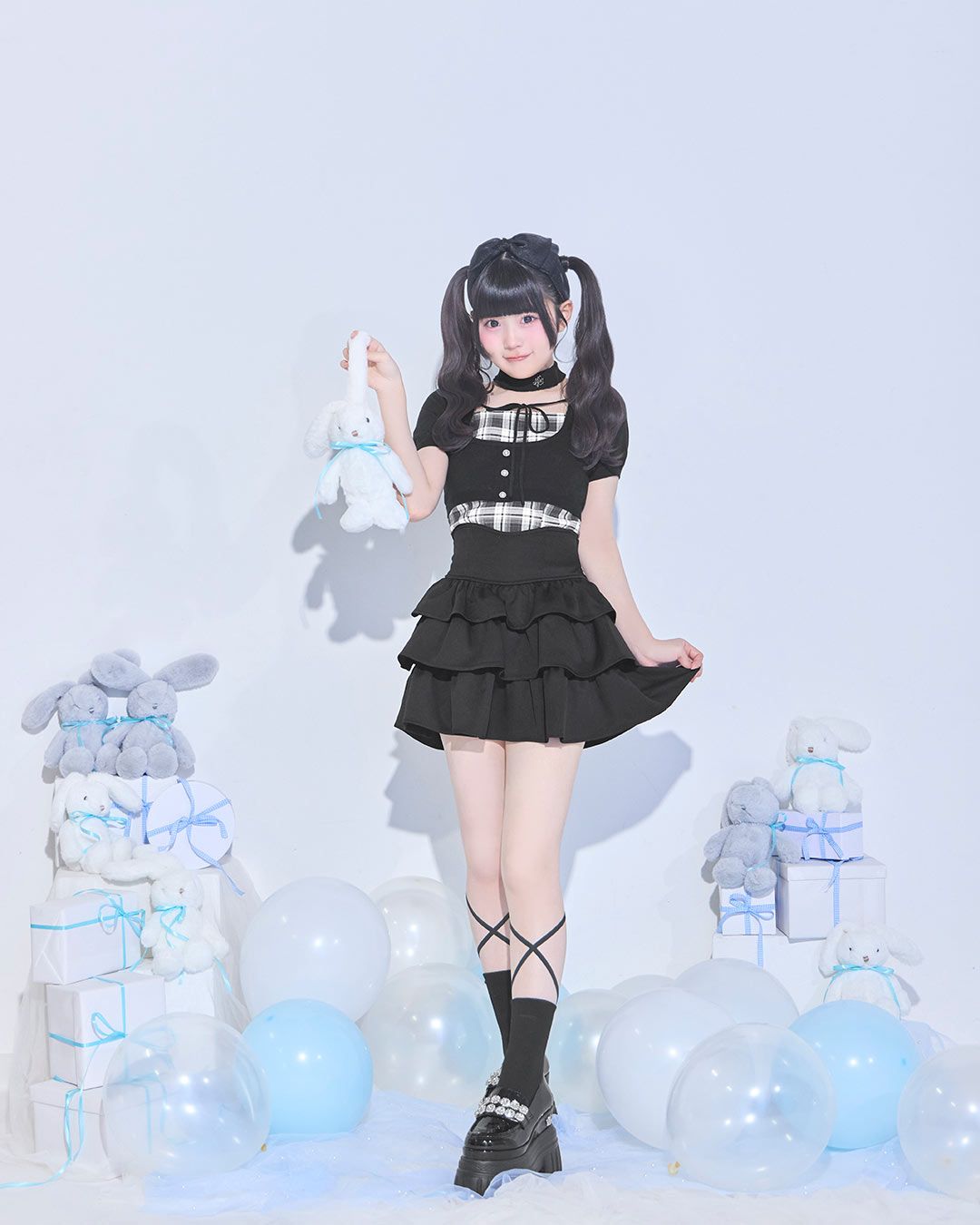 フリル美脚スカート ブラック | ファッション通販＆メディアMyColor