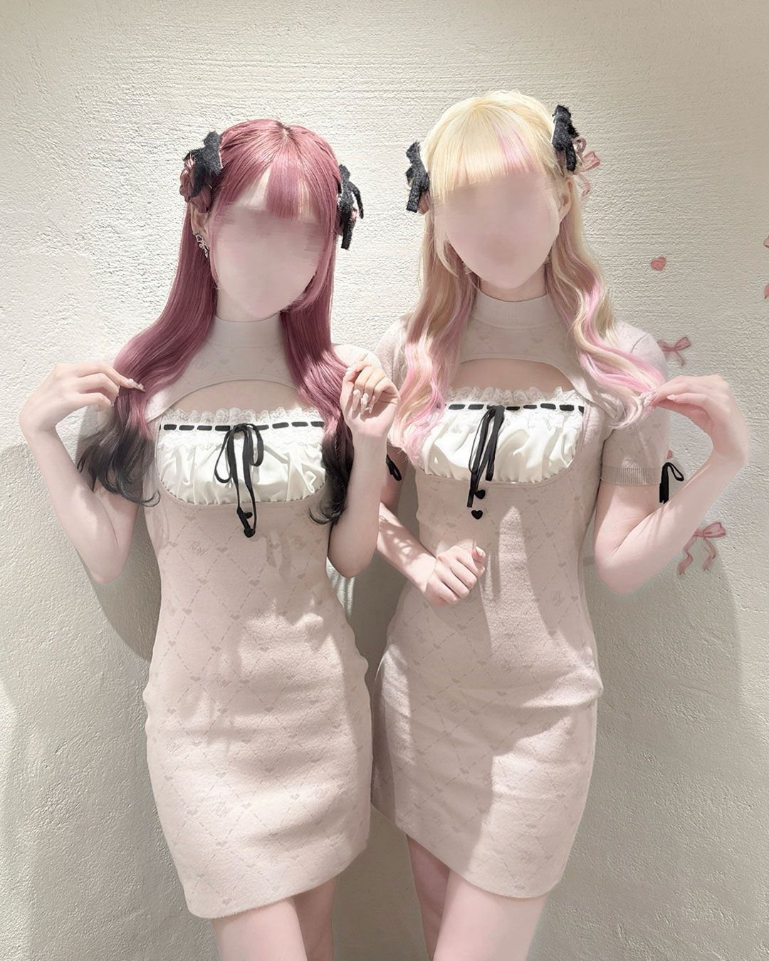 MWモノグラムワンピース ピンク | ファッション通販＆メディアMyColor