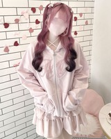 猫耳ラメパーカー ピンク | ファッション通販＆メディアMyColor ～マイ