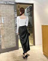 美品 ラルフローレン　スカート　タイト　格子柄　ブラック　黒　リアル　レザー s7-AI211972082001_lifestyle?$