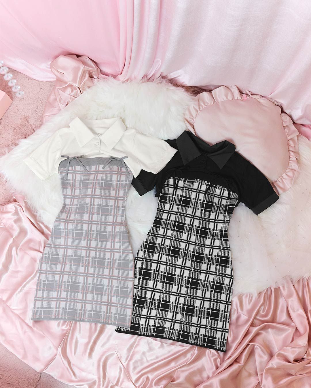 checkアンサンブルワンピース ブラック | ファッション通販＆メディア