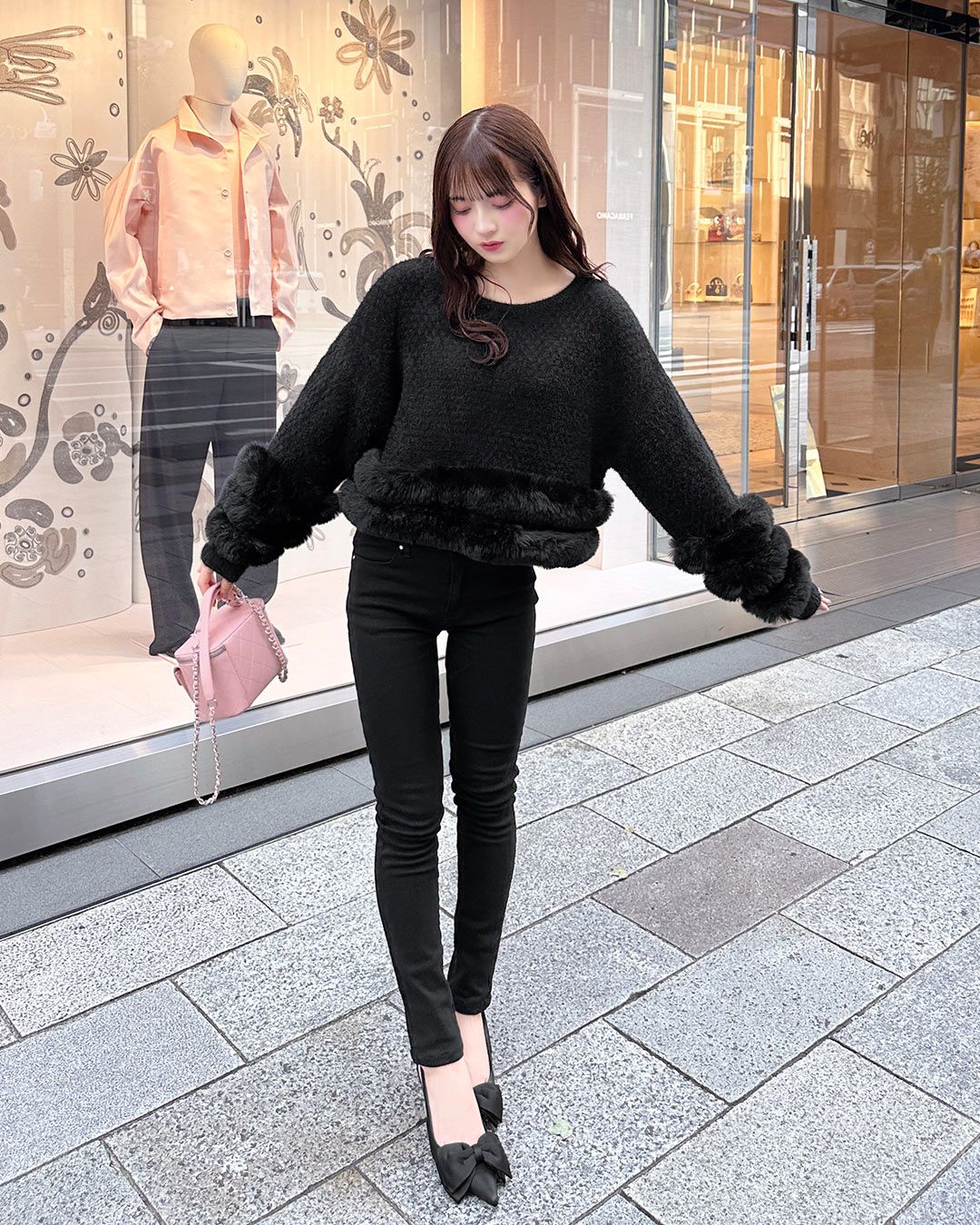 黒　Radyパンツ くびれコルセットスキニーパンツ ブラック | ファッション通販