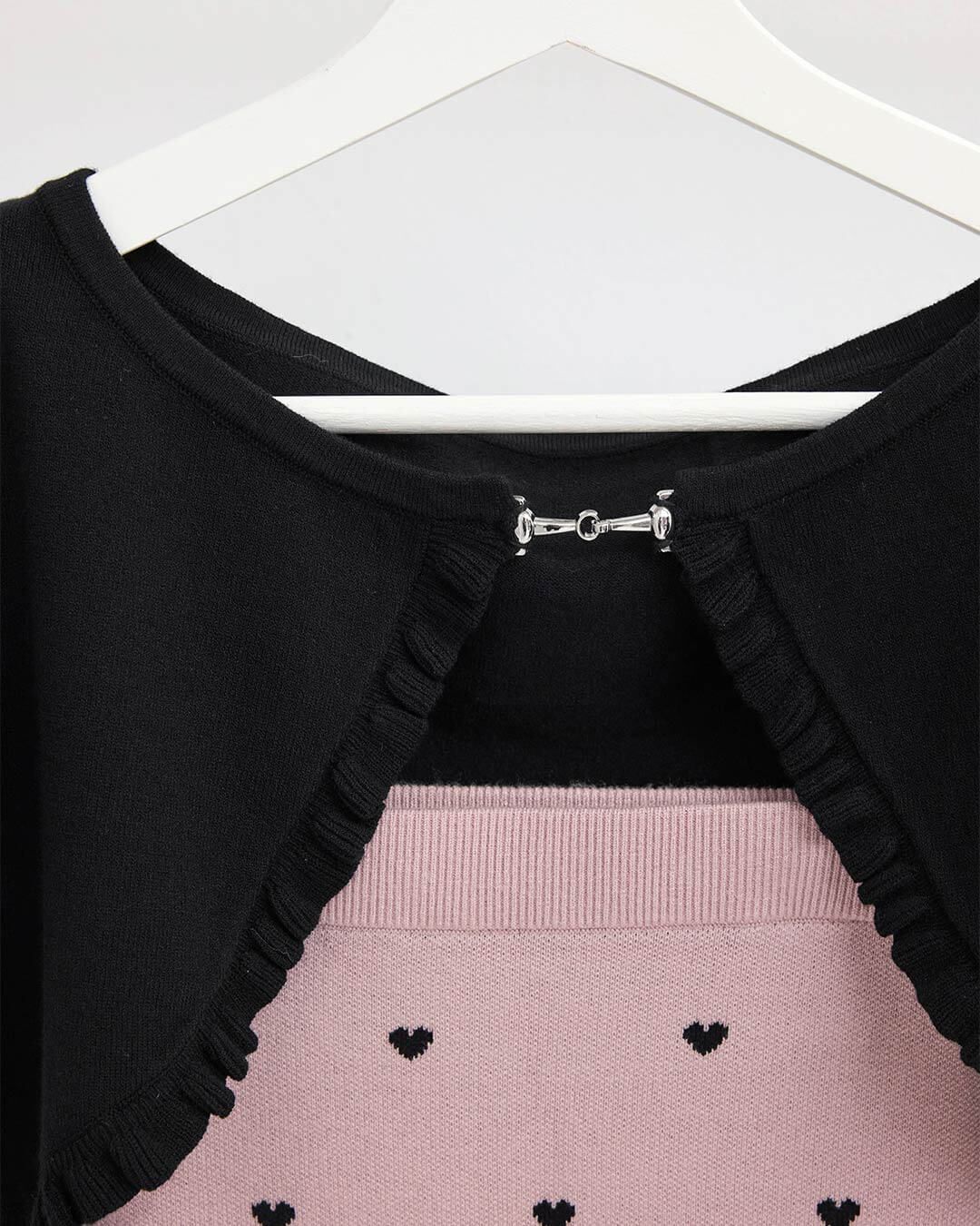 ♡ HONEY MEW Luv シャギーアンサンブルワンピース ピンク F Luv