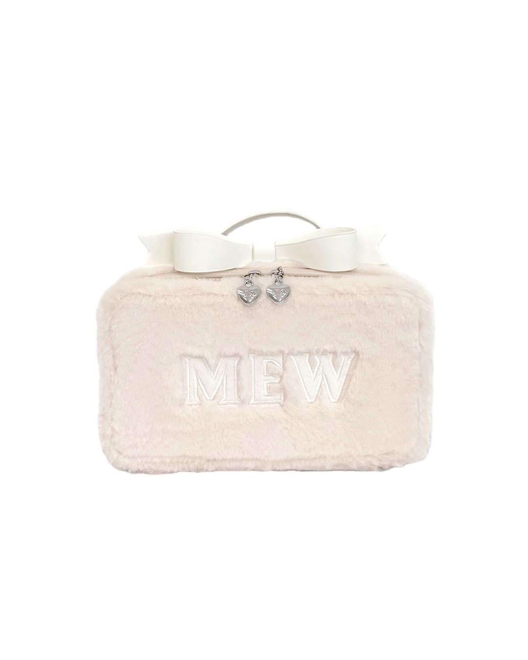 MEWロゴファーショルダーバッグ ブラック×ピンク | ファッション通販