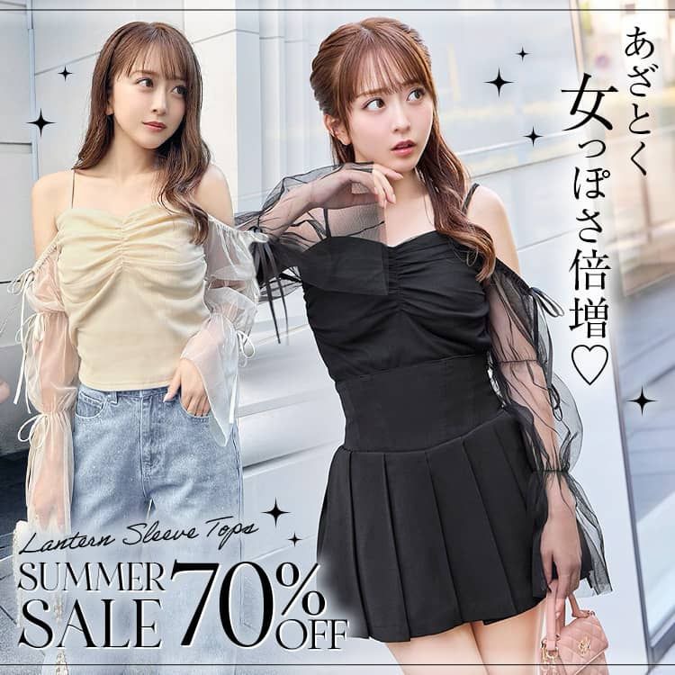 ランタンスリーブトップス