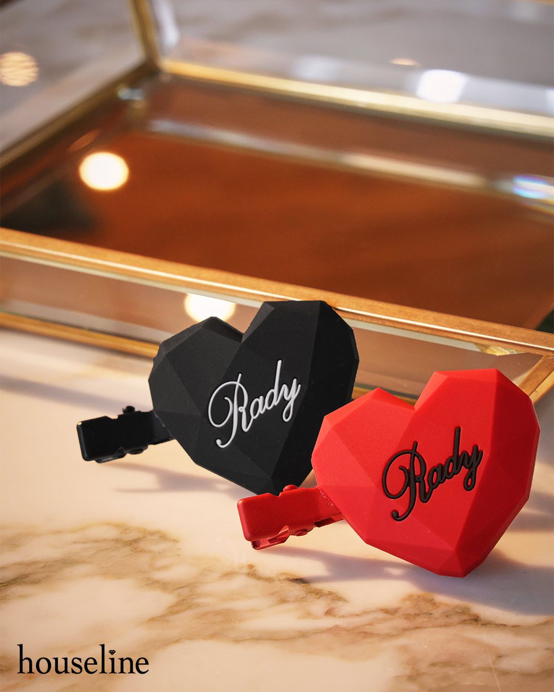 ダイヤカットハートヘアクリップ ファッション通販 メディアmycolor マイカラー