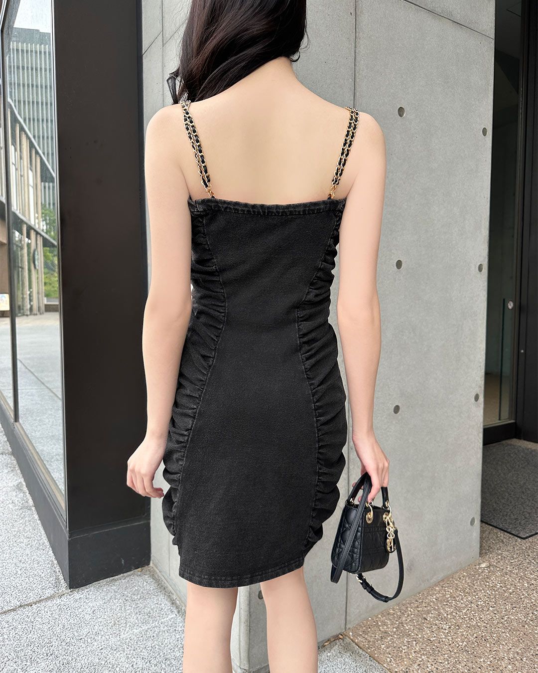 チェーンキャミワンピース ブラック | ファッション通販＆メディア