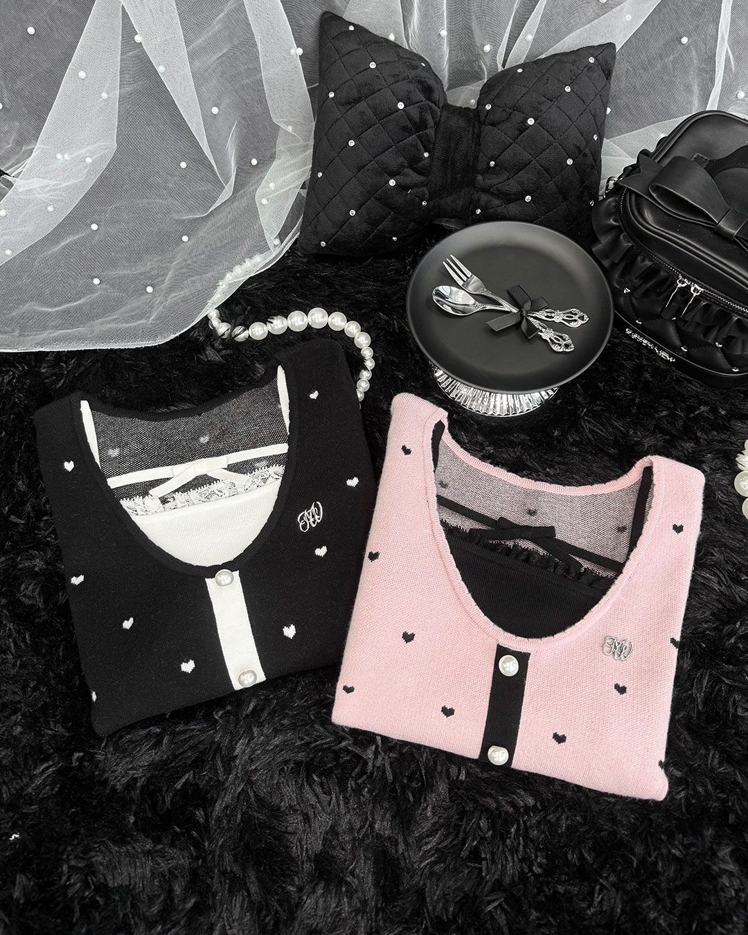 ハニーミュウ Luv ドッキングカーデトップス ミシェルマカロン Luv ドッキングカーデトップス ピンク | ファッション通販