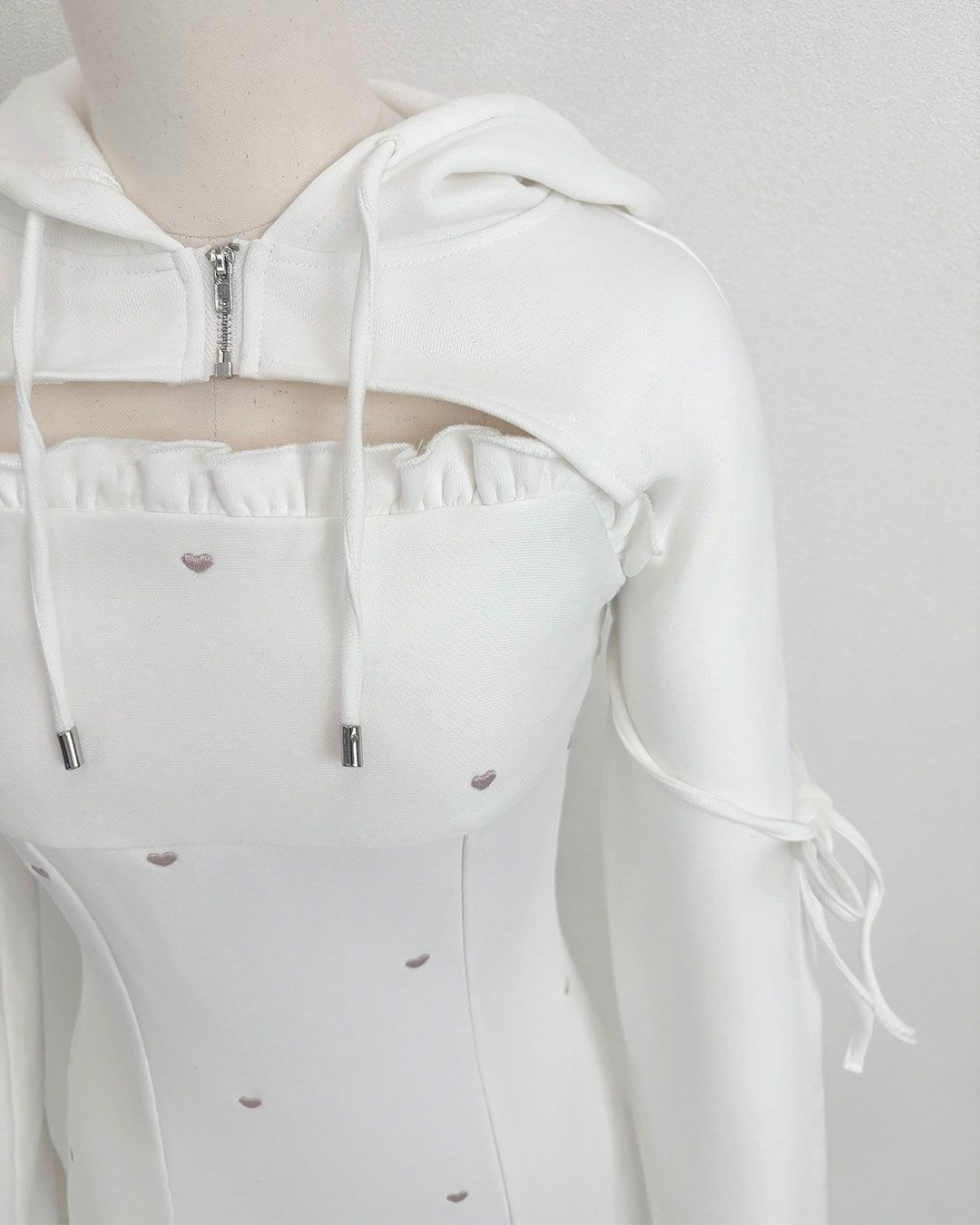 pimiri cafe Collaboration】Luv スウェットアンサンブルパーカー