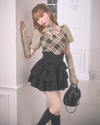 ロイヤルフルールリボンフレアワンピ ブラック | ファッション通販