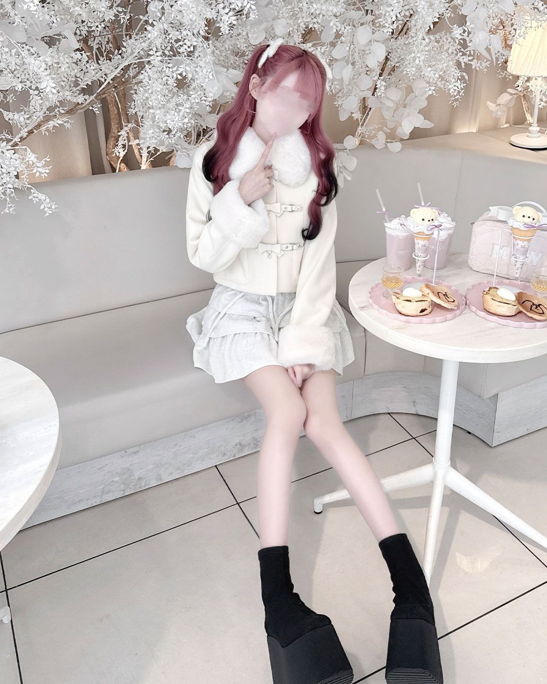 ベルトリボンショートコート ブラック | ファッション通販＆メディア