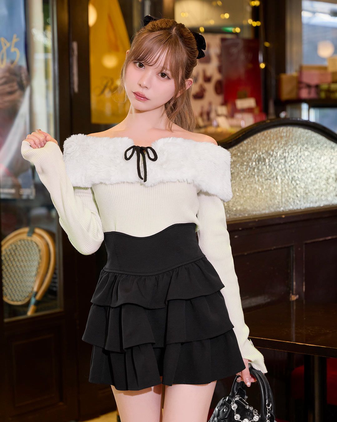 フリル美脚スカート ブラック | ファッション通販＆メディア