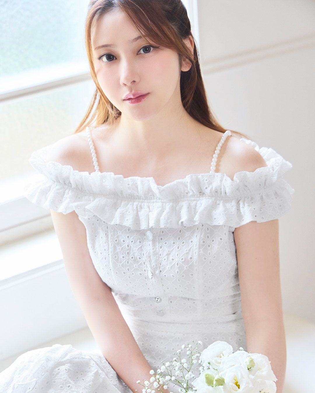 ★OY★ROSE OPYD LONG SLEEVE - WHITE★正規品/韓国直送料込 オフショルレースセットアップ ホワイト | ファッション通販