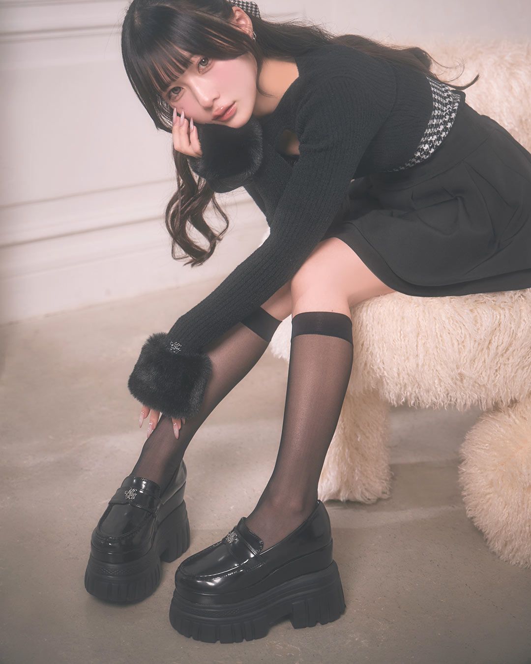 史上最強''盛れる厚底ローファー ブラック | ファッション通販