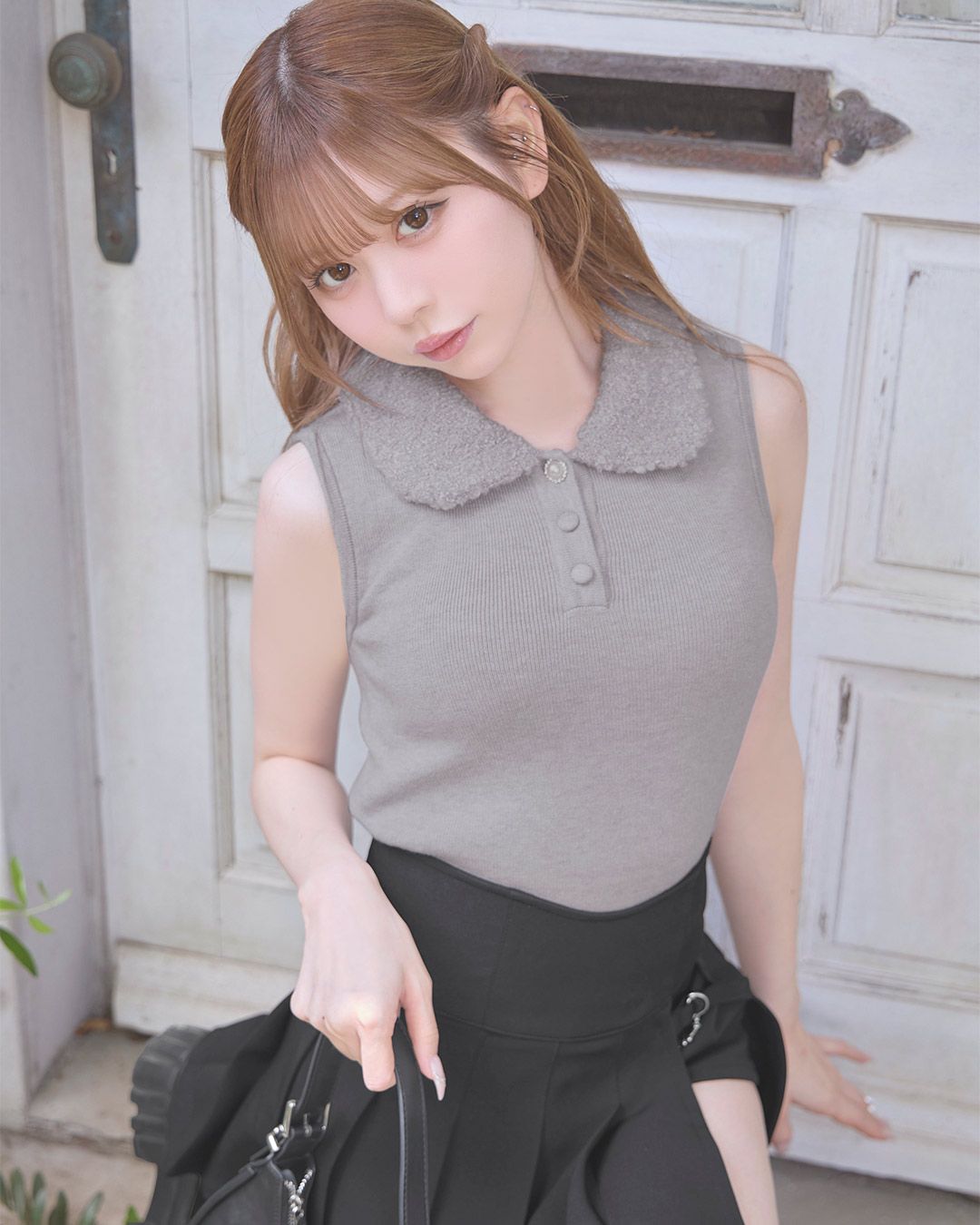 メゾンドルチェ　フィオーレトップス　ホワイト　アイボリー　美品 ニットカラートップス ホワイト | ファッション通販＆メディア