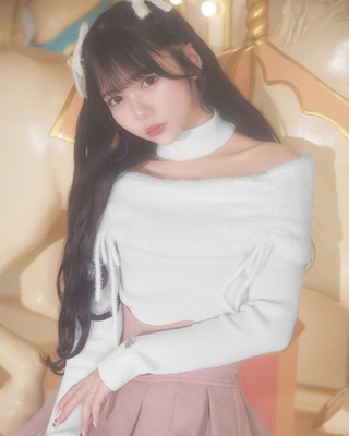 ギャザーオフショルニットワンピース ブラック | ファッション通販