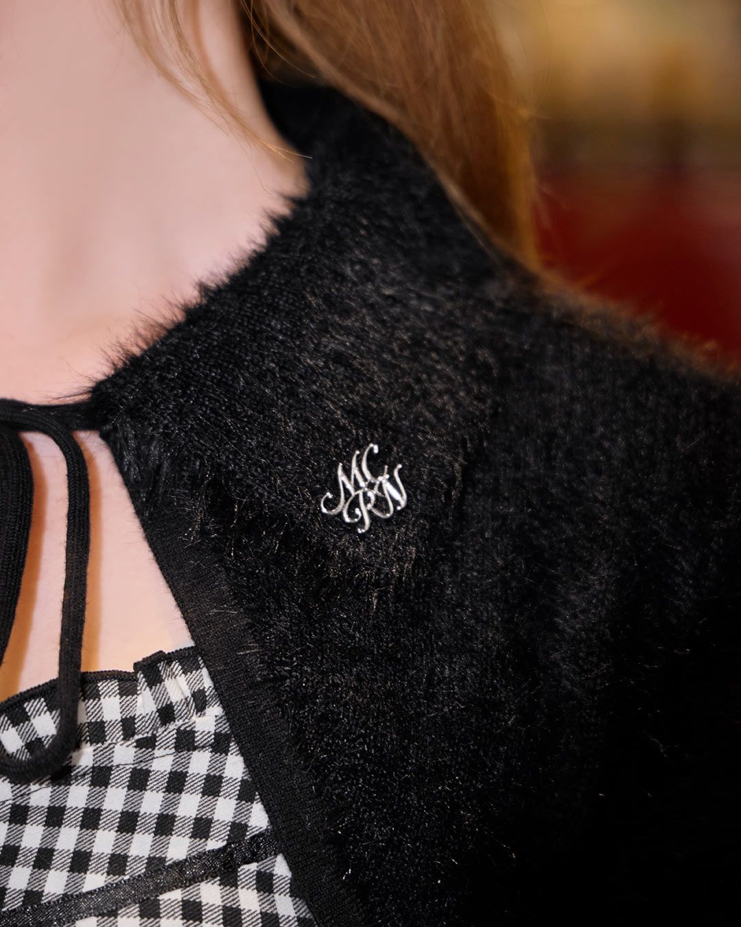 ‪☆ シャギーボレロsetチェックトップス‪☆ シャギーボレロsetチェックトップス - メルカリ