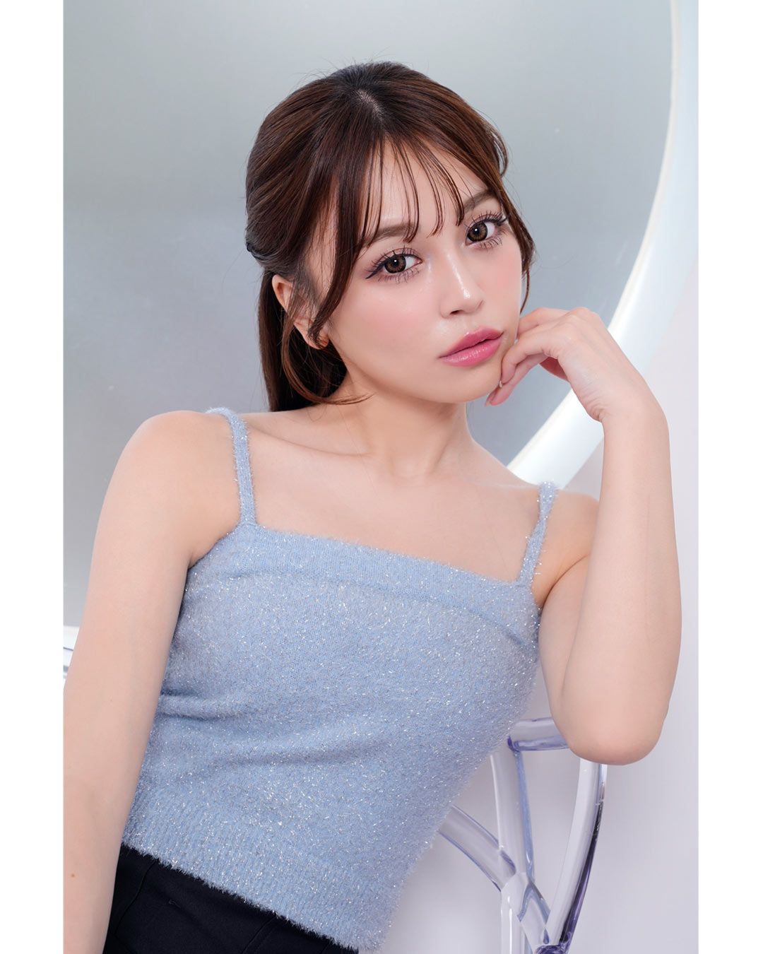 Randy♡シャツドッキングベアニットアンサンブル シャツドッキングベアニットアンサンブル – Randy