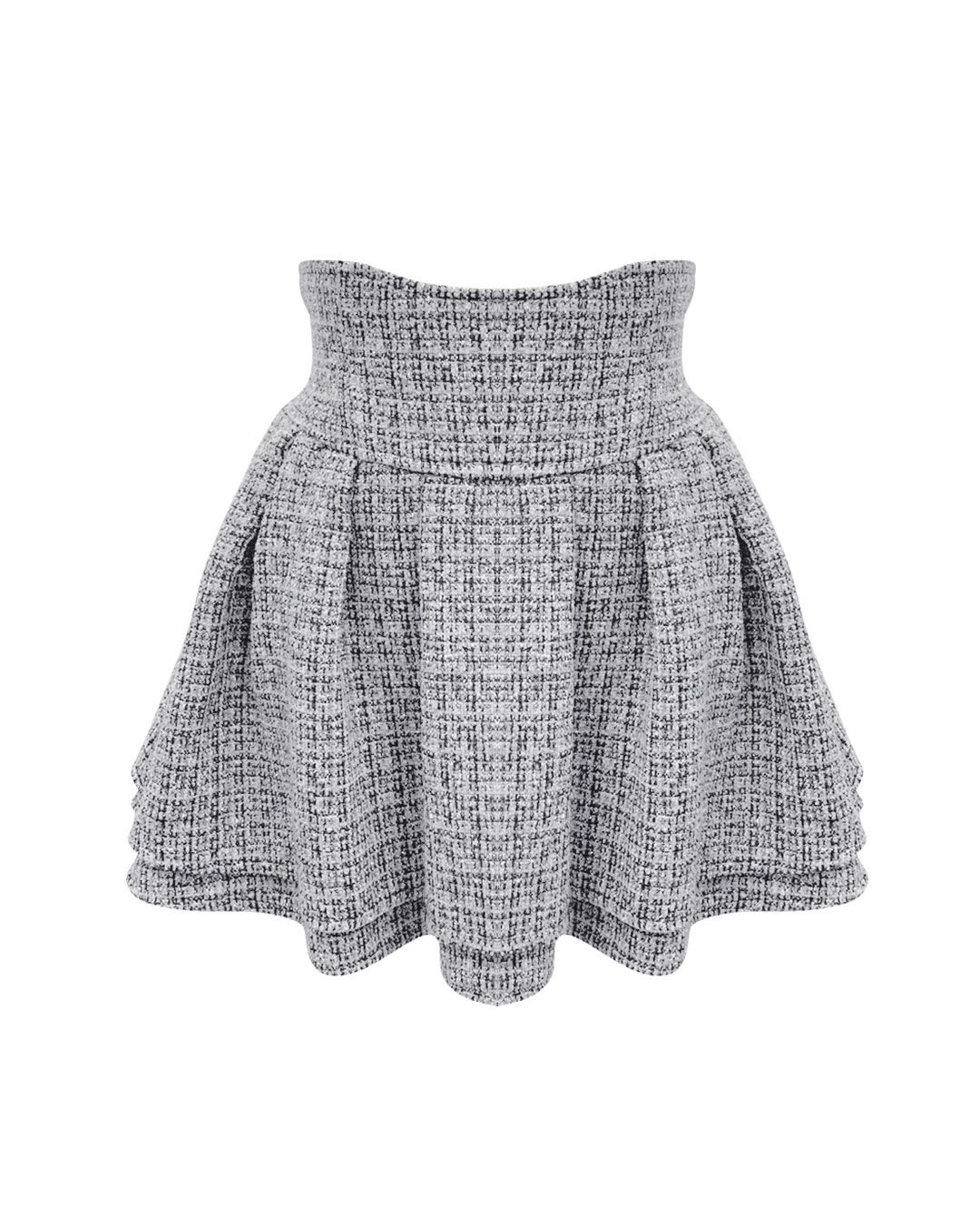 美脚になれる♡ラメツイードスカート ブルー M 美脚になれる♡ラメツイードスカート（インナーパンツつき） ブラック