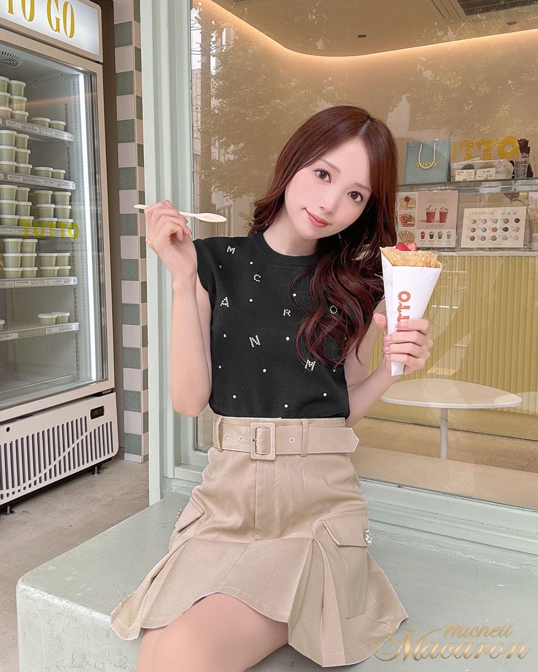 カーゴミニスカート ブルー | ファッション通販＆メディアMyColor