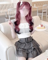 スクエアネックギンガムチェックトップス ホワイト | ファッション通販