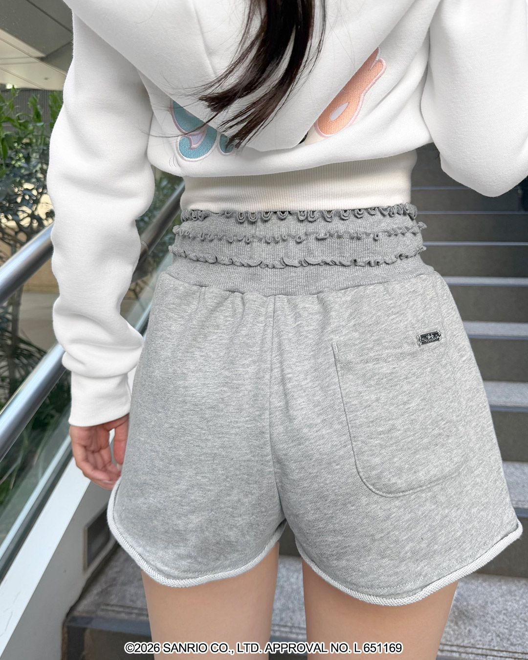 シャーリングスウェットショートパンツ グレー | ファッション通販