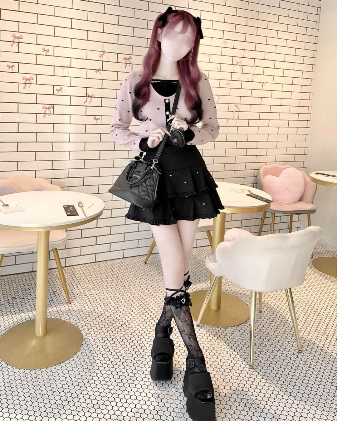 2段フリルビジュースカート グレー | ファッション通販＆メディア