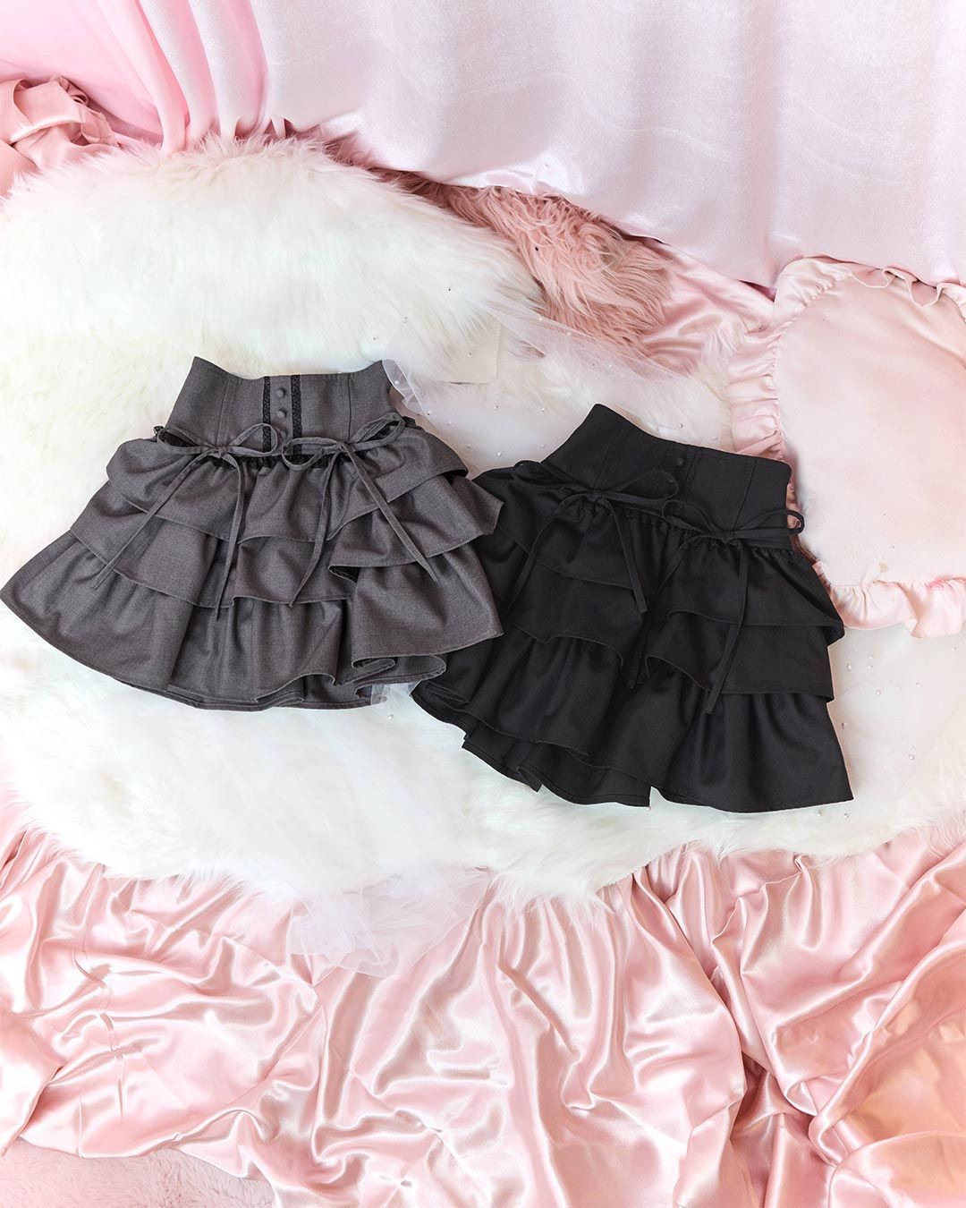 ティアードフリルスカート グレー | ファッション通販&メディア ティアードフリルスカート グレー | ファッション通販&メディア