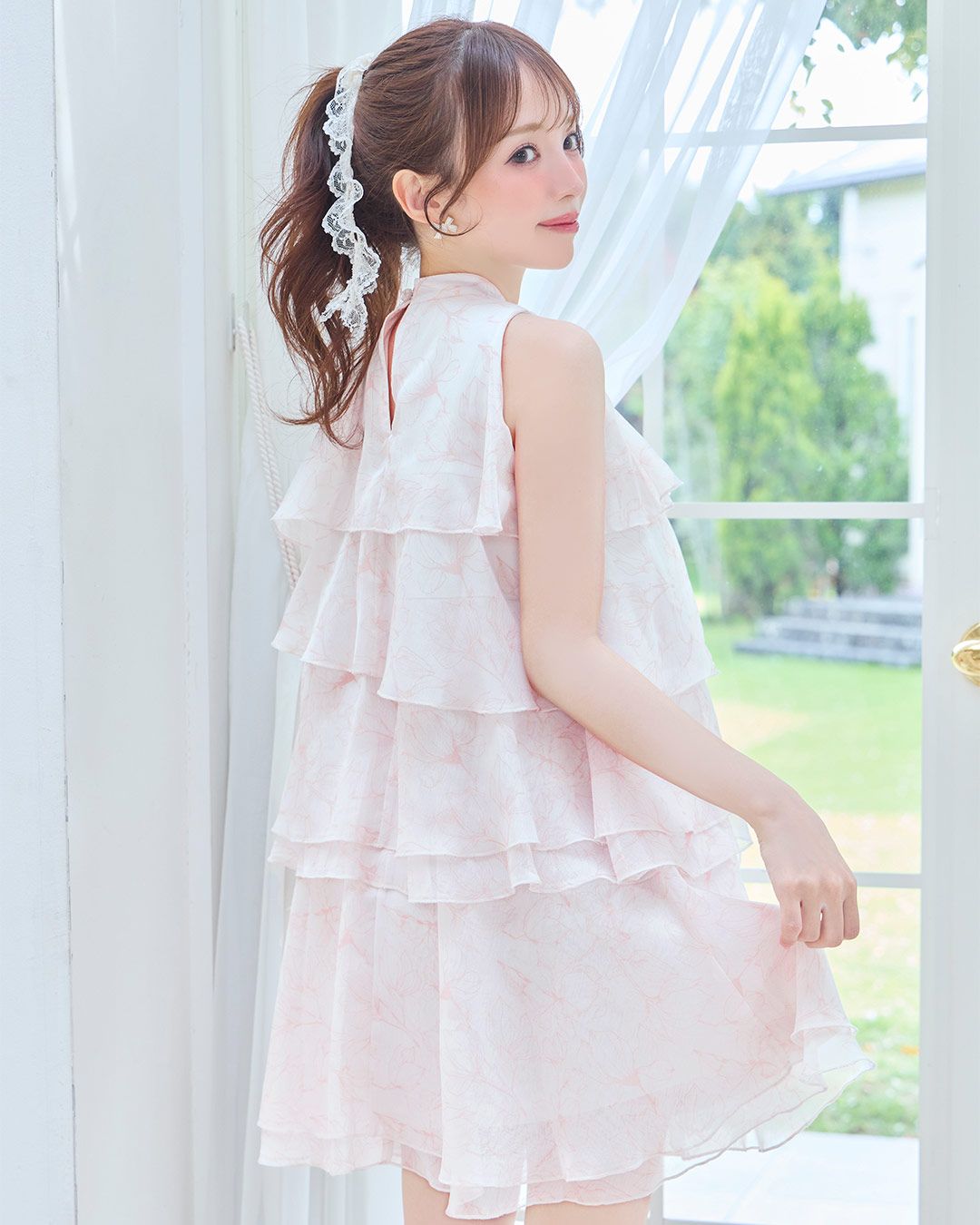 アネラフルールフリルミニワンピース ピンク | ファッション通販