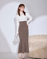 あざとオフショルリボンニット ホワイト | ファッション通販＆メディア