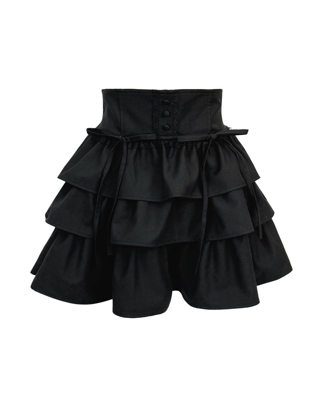 HONEYMEW ティアードフリルスカート ブラック ティアードフリルスカート グレー | ファッション通販＆メディア