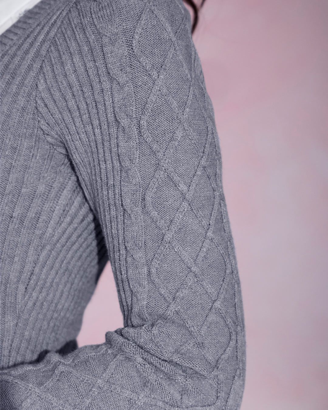 モノグラムシャツドッキングニットワンピース ブラック | ファッション