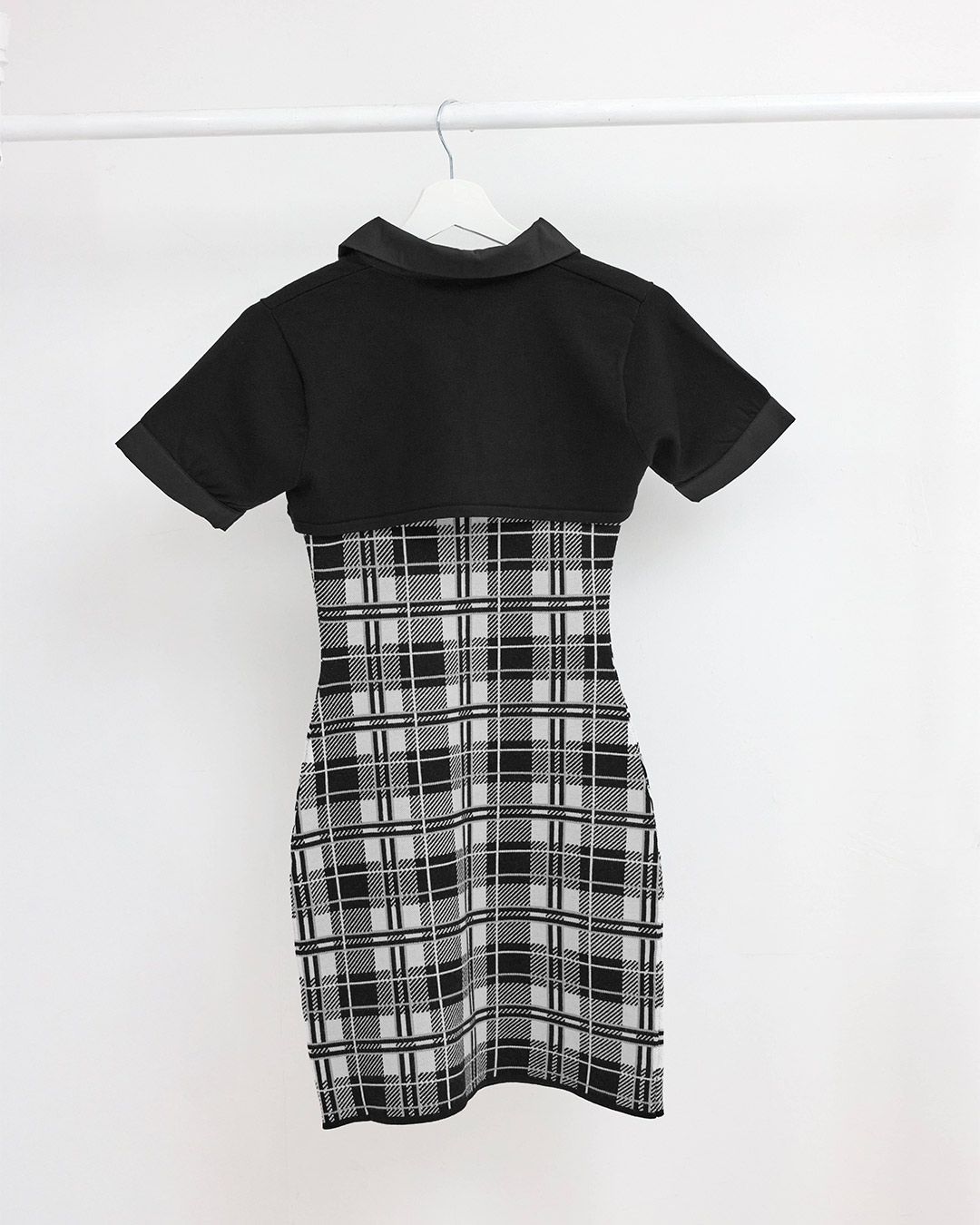 honey mew check❤︎アンサンブルワンピースBLACK checkアンサンブルワンピース ブラック | ファッション通販