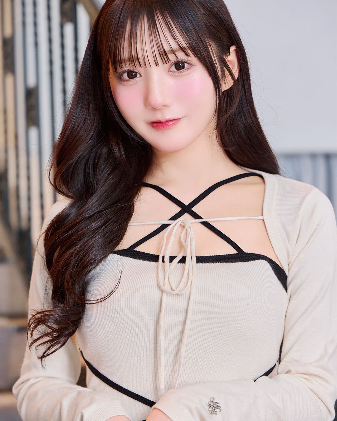 クロスニットワンピースセット ベージュ | ファッション通販